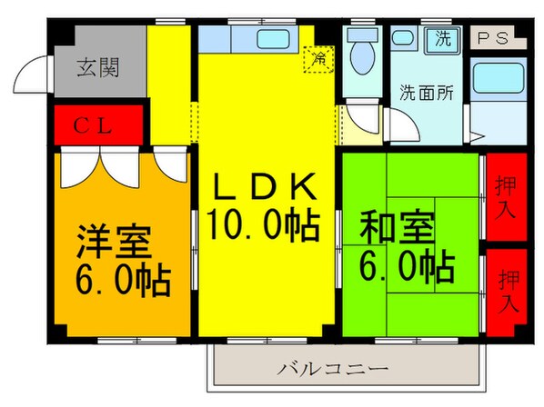 ハピネス２０００の物件間取画像